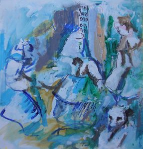 Las Meninas, cuadro de Víctor Rodríguez Espiñeira
